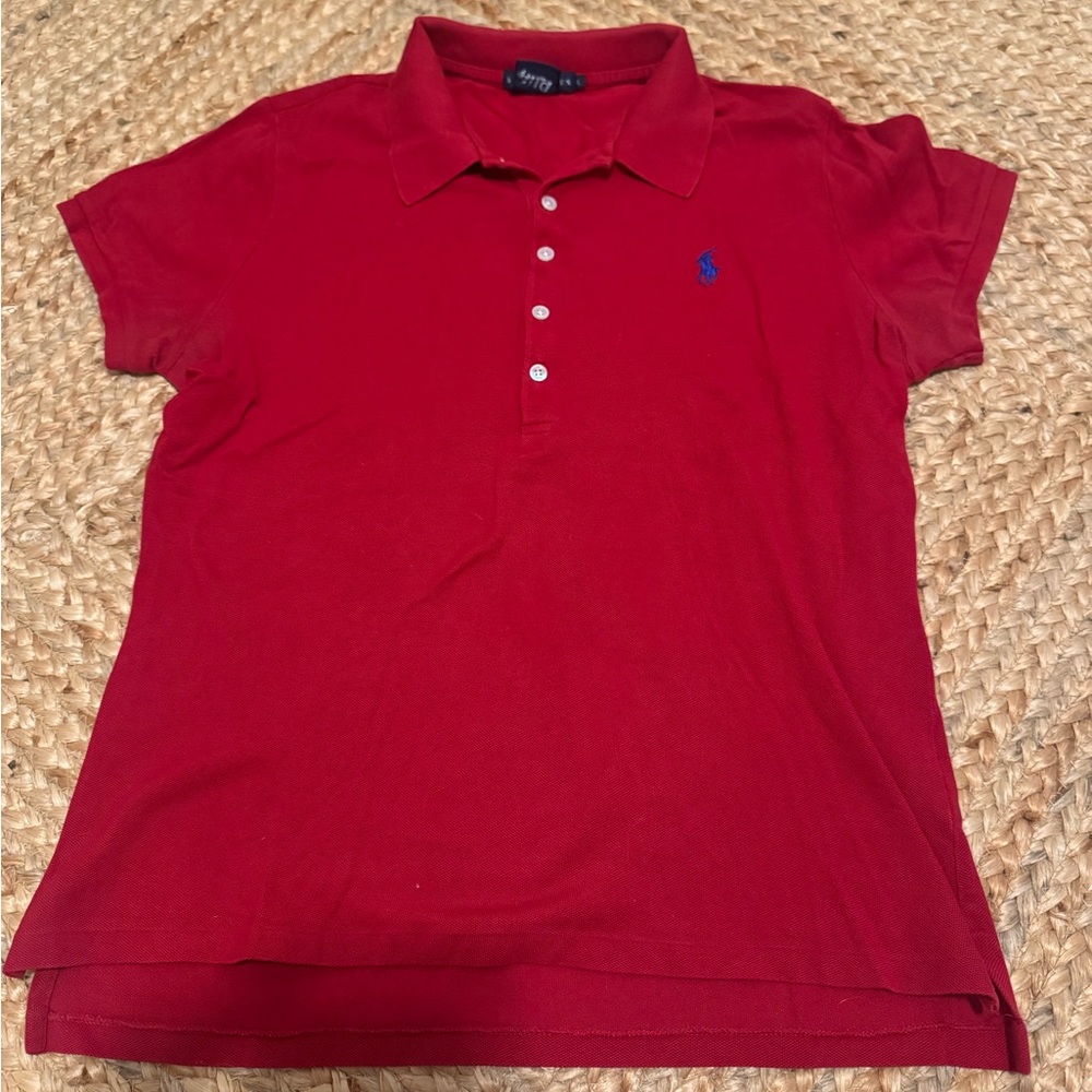 Ralph Lauren Red Polo Large/Fitted